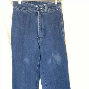 Vintage 70'S High waist Bell Bottom Unicorn Jeans